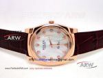 Perfect Replica Rolex Cellini Rose Gold Smooth Bezel Diamond Markers 39mm Men's Watch